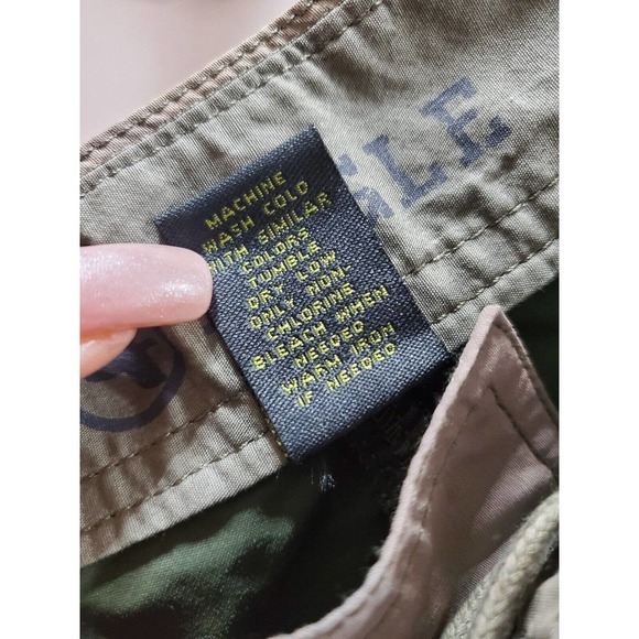 Aigle Army Fatigue Camouflage Cargo Logo Print Pull On Swimwear Shorts M - Picture 8 of 10